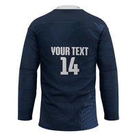 Custom Hong Kong Rugby 2026 Hockey Jersey Go Dragon Blue Version