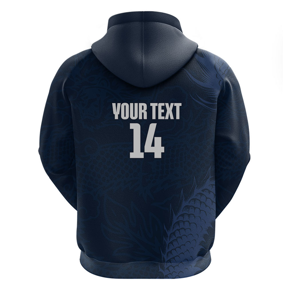 Custom Hong Kong Rugby 2026 Hoodie Go Dragon Blue Version