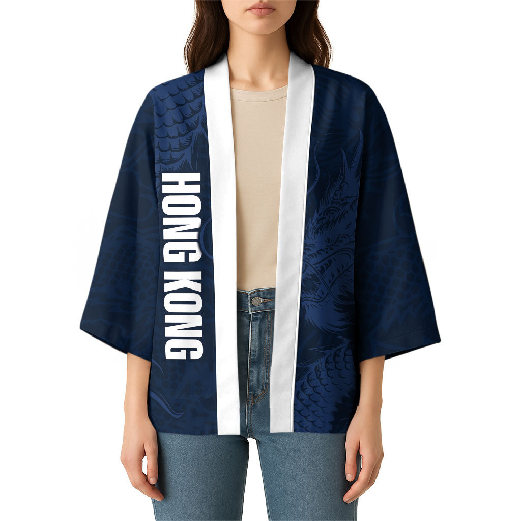 Custom Hong Kong Rugby 2026 Kimono Go Dragon Blue Version