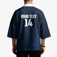 Custom Hong Kong Rugby 2026 Kimono Go Dragon Blue Version