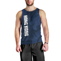 Custom Hong Kong Rugby 2026 Men Tank Top Go Dragon Blue Version