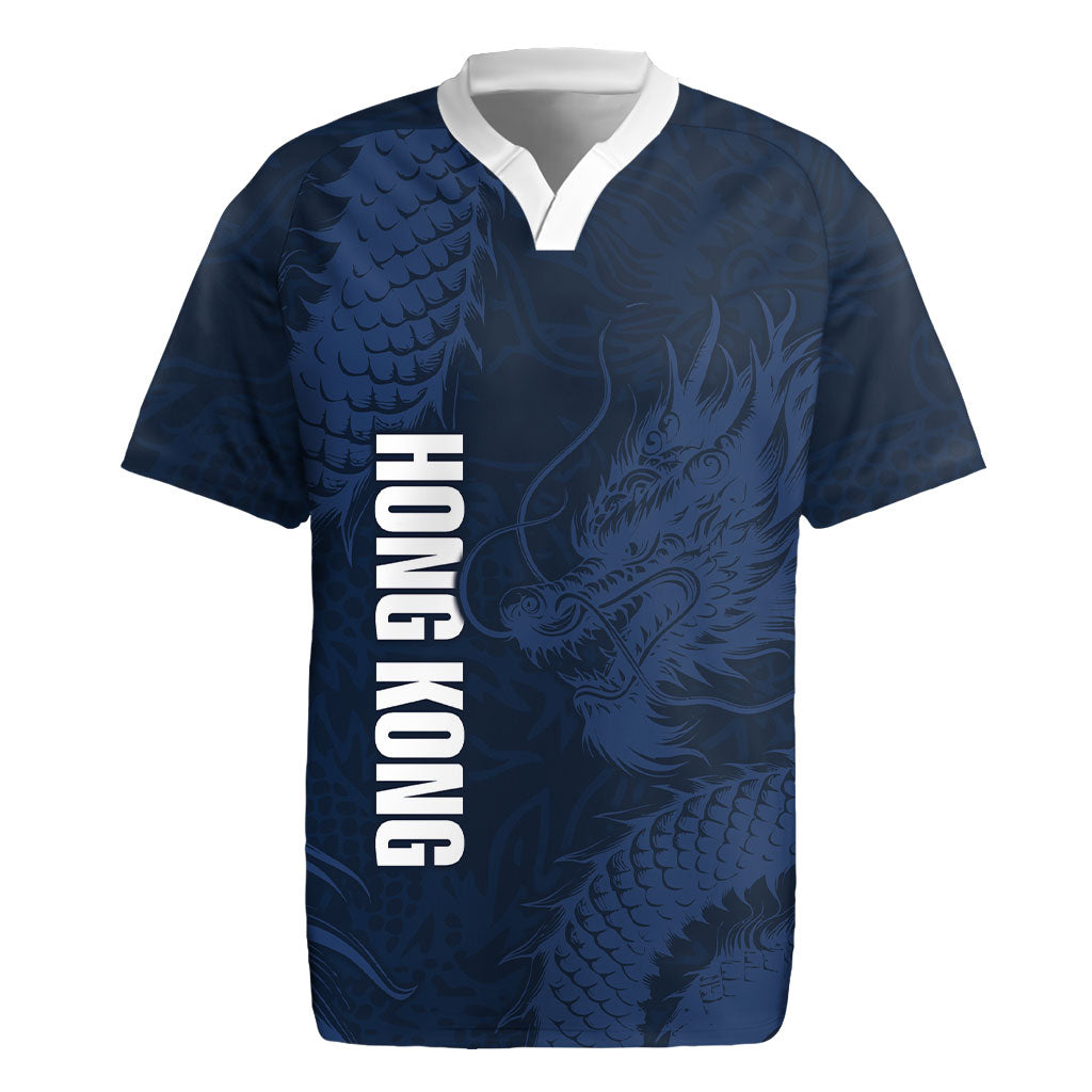 Custom Hong Kong Rugby 2026 Rugby Jersey Go Dragon Blue Version