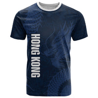 Custom Hong Kong Rugby 2026 T Shirt Go Dragon Blue Version