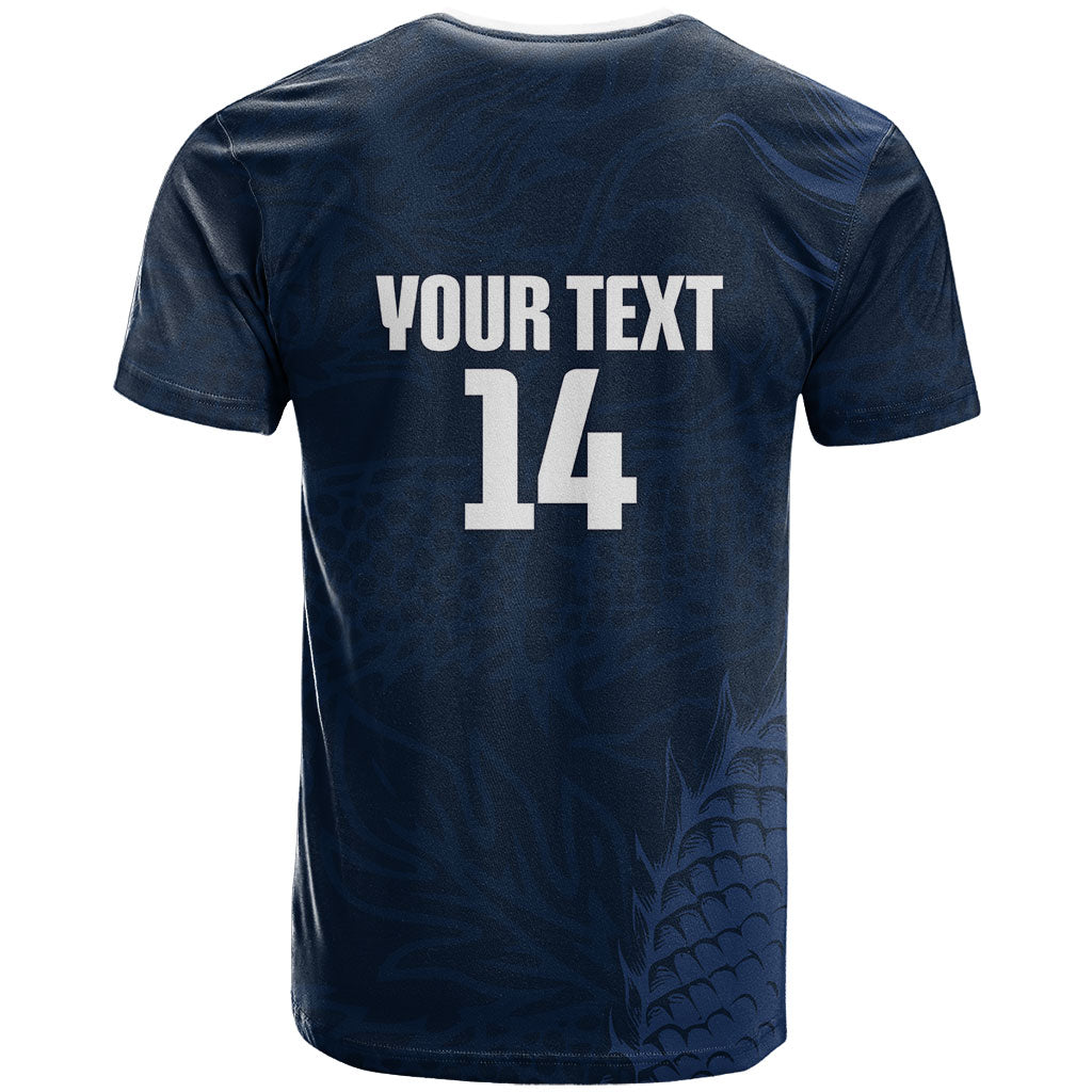 Custom Hong Kong Rugby 2026 T Shirt Go Dragon Blue Version
