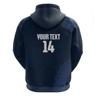 Custom Hong Kong Rugby 2026 Zip Hoodie Go Dragon Blue Version