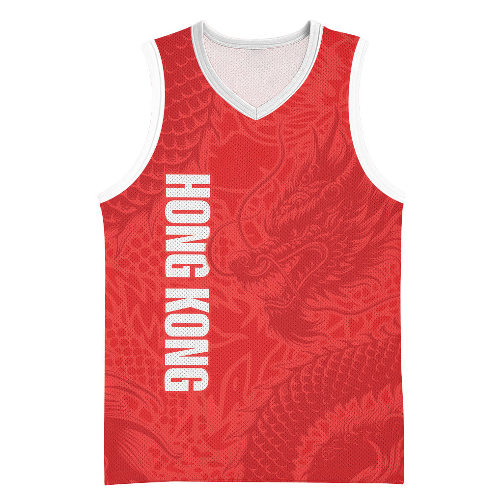 Custom Hong Kong Rugby 2026 Basketball Jersey Go Dragon Red Version