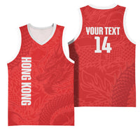Custom Hong Kong Rugby 2026 Basketball Jersey Go Dragon Red Version