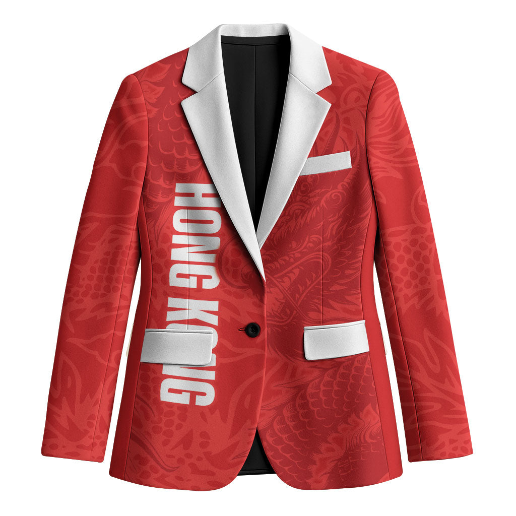 Custom Hong Kong Rugby 2026 Blazer Go Dragon Red Version