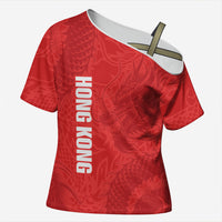 Custom Hong Kong Rugby 2026 Cross Shoulder Shirt Go Dragon Red Version