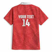 Custom Hong Kong Rugby 2026 Hawaiian Shirt Go Dragon Red Version