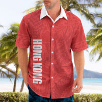 Custom Hong Kong Rugby 2026 Hawaiian Shirt Go Dragon Red Version