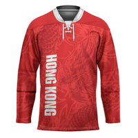 Custom Hong Kong Rugby 2026 Hockey Jersey Go Dragon Red Version