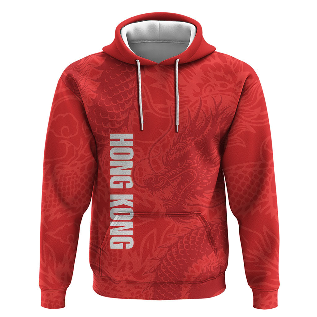 Custom Hong Kong Rugby 2026 Hoodie Go Dragon Red Version