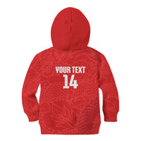 Custom Hong Kong Rugby 2026 Kid Hoodie Go Dragon Red Version