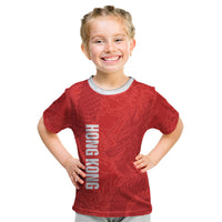 Custom Hong Kong Rugby 2026 Kid T Shirt Go Dragon Red Version