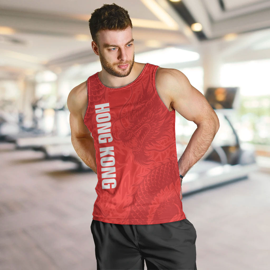 Custom Hong Kong Rugby 2026 Men Tank Top Go Dragon Red Version