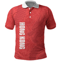 Custom Hong Kong Rugby 2026 Polo Shirt Go Dragon Red Version