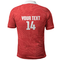 Custom Hong Kong Rugby 2026 Polo Shirt Go Dragon Red Version
