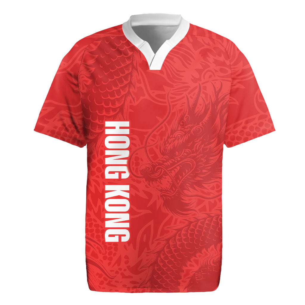 Custom Hong Kong Rugby 2026 Rugby Jersey Go Dragon Red Version