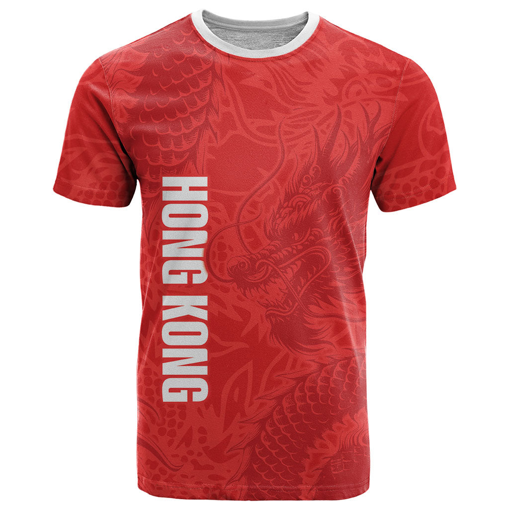 Custom Hong Kong Rugby 2026 T Shirt Go Dragon Red Version