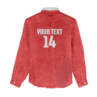 Custom Hong Kong Rugby 2026 Women Casual Shirt Go Dragon Red Version