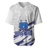 Custom Hong Kong Rugby 2026 Baseball Jersey Go Dragon White Version