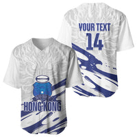 Custom Hong Kong Rugby 2026 Baseball Jersey Go Dragon White Version