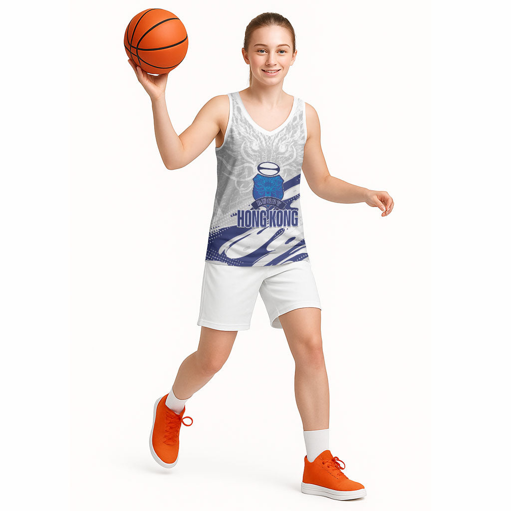 Custom Hong Kong Rugby 2026 Basketball Jersey Go Dragon White Version