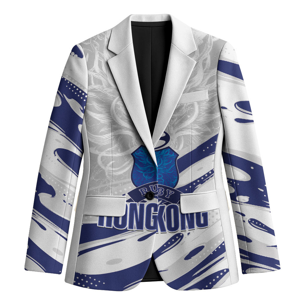 Custom Hong Kong Rugby 2026 Blazer Go Dragon White Version