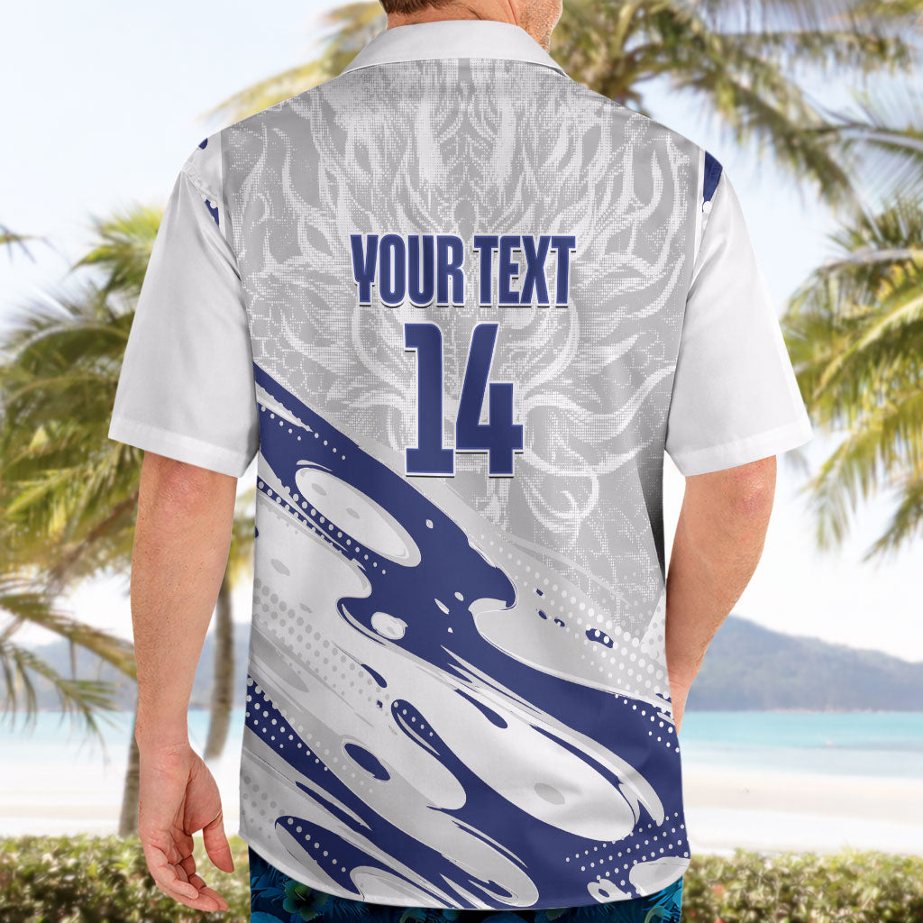 Custom Hong Kong Rugby 2026 Hawaiian Shirt Go Dragon White Version
