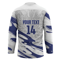 Custom Hong Kong Rugby 2026 Hockey Jersey Go Dragon White Version