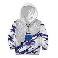 Custom Hong Kong Rugby 2026 Kid Hoodie Go Dragon White Version