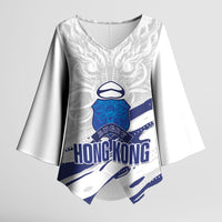 Custom Hong Kong Rugby 2026 Kimono Sleeve Blouse Go Dragon White Version
