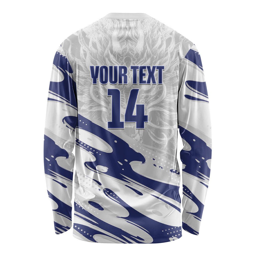 Custom Hong Kong Rugby 2026 Long Sleeve Shirt Go Dragon White Version