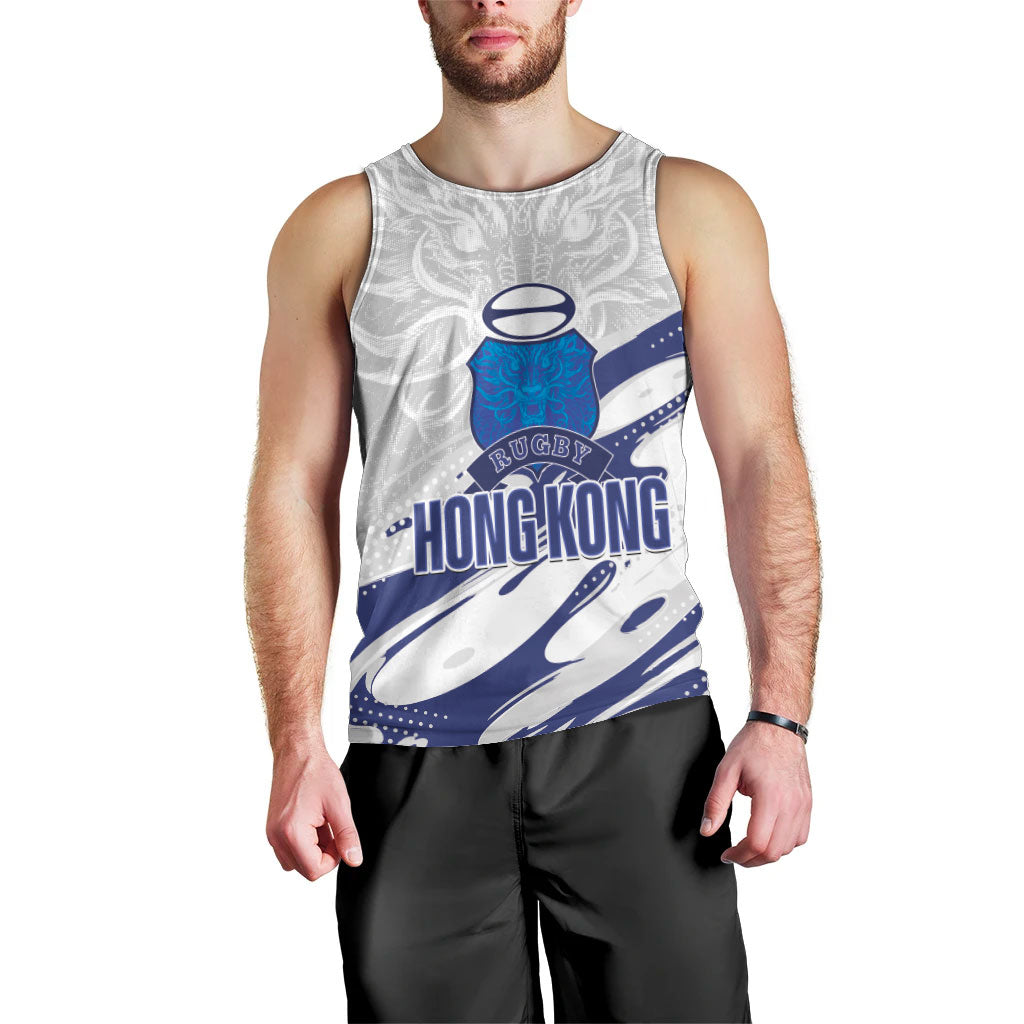 Custom Hong Kong Rugby 2026 Men Tank Top Go Dragon White Version