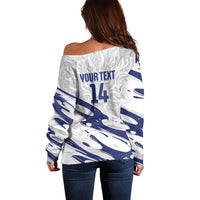 Custom Hong Kong Rugby 2026 Off Shoulder Sweater Go Dragon White Version