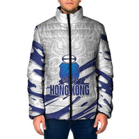 Custom Hong Kong Rugby 2026 Padded Jacket Go Dragon White Version