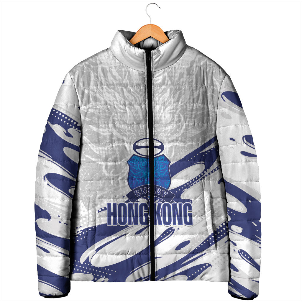 Custom Hong Kong Rugby 2026 Padded Jacket Go Dragon White Version