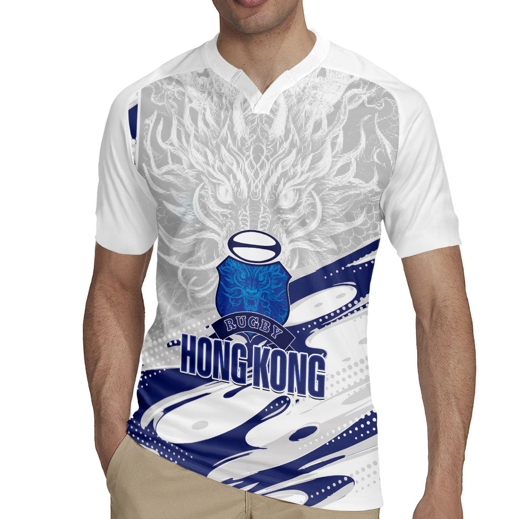 Custom Hong Kong Rugby 2026 Rugby Jersey Go Dragon White Version