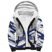 Custom Hong Kong Rugby 2026 Sherpa Hoodie Go Dragon White Version