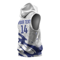 Custom Hong Kong Rugby 2026 Sleeveless Hoodie Go Dragon White Version