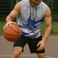 Custom Hong Kong Rugby 2026 Sleeveless Hoodie Go Dragon White Version