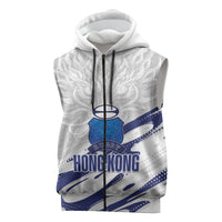 Custom Hong Kong Rugby 2026 Sleeveless Zip Hoodie Go Dragon White Version