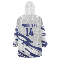 Custom Hong Kong Rugby 2026 Wearable Blanket Hoodie Go Dragon White Version