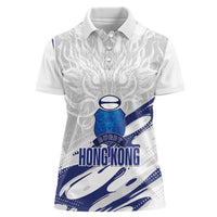 Custom Hong Kong Rugby 2026 Women Polo Shirt Go Dragon White Version