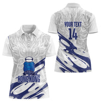 Custom Hong Kong Rugby 2026 Women Polo Shirt Go Dragon White Version