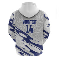 Custom Hong Kong Rugby 2026 Zip Hoodie Go Dragon White Version