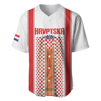 Custom Croatia Football 2026 Baseball Jersey Hrvatska Checkerboard Trophy Style