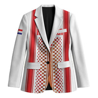 Custom Croatia Football 2026 Blazer Hrvatska Checkerboard Trophy Style