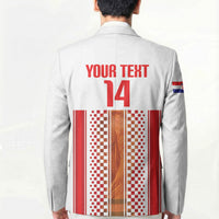 Custom Croatia Football 2026 Blazer Hrvatska Checkerboard Trophy Style
